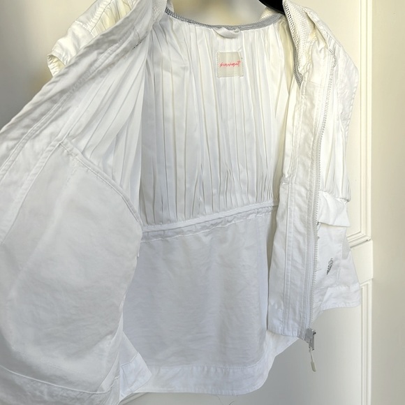 FP MOVEMENT Free People Full Zip Hooded Oversized Vest Size Small White Color - Picture 11 of 13